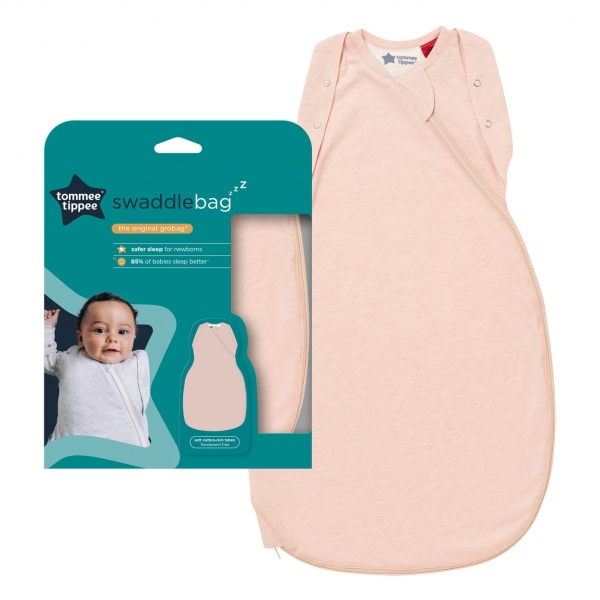 Πάνα αγκαλιάς Swaddle bag Φθινοπωρινή 1 tog 3-9 μηνών Blush